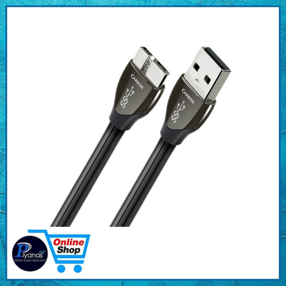 สาย USB AUDIOQUEST : USB-CARBON (A TO MICRO) (USB 3.0) (1.5 เมตร)